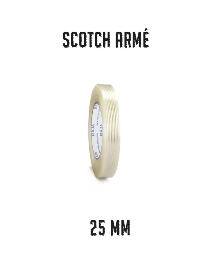 Scotch Armé 25mmX50m pour empreinte fiche produit scotch arme 25mm