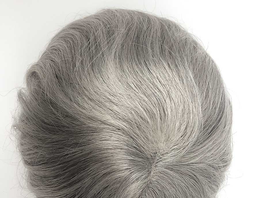 cheveux synthetiques blanc pour complément capillaire