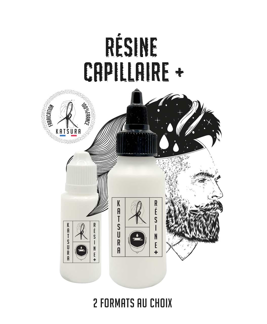 résine capillaire pour perruques et prothèses capillaire