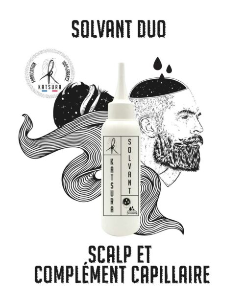 solvant duo pour scalp et complément capillaire