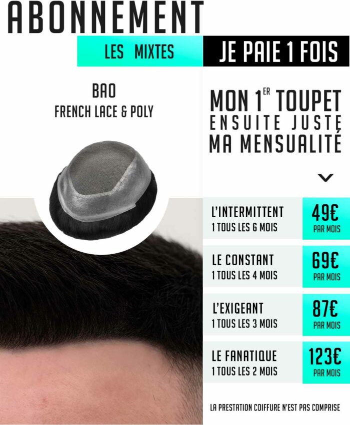 Les Abonnements des compléments capillaires mixtes