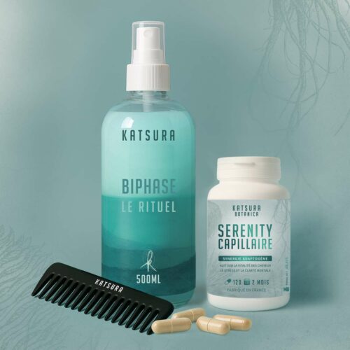 pack katsura Care Biphase et serenity capillaire complément alimentaire chute de cheveux